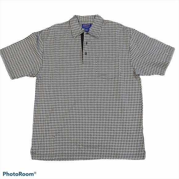 Pendleton Men’s Polo Shirt Geometric Print size L - Picture 1 of 10